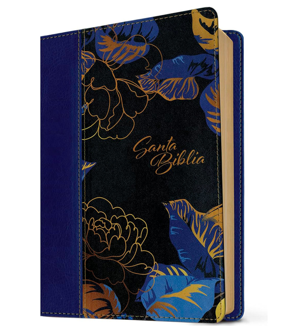 Biblia NTV Edicion Personal Letra Grande Imitacion Piel Azul Oscuro - Image 2