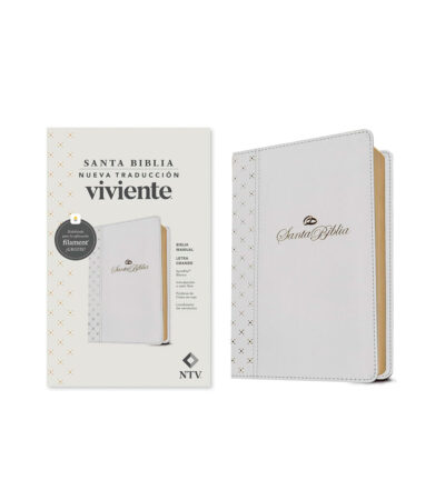Biblia NTV Edicion Personal Letra Grande Imitacion Piel Blanca