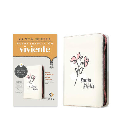 Santa Biblia NTV Letra Grande Compacta Con Cierre – Imitacion Beige