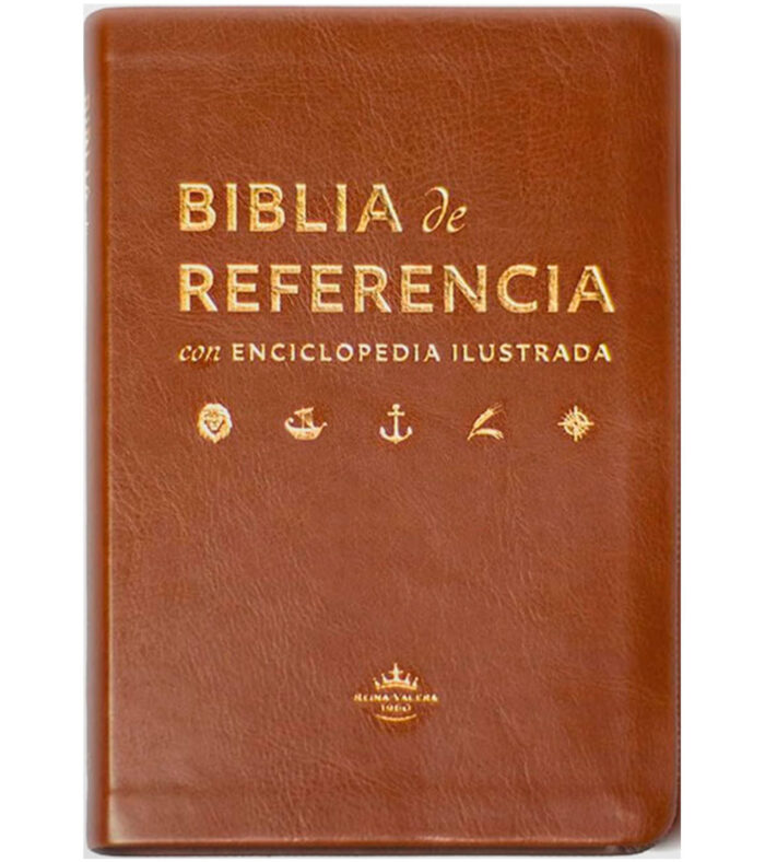 Biblia De Referencia Con Enciclopedia Ilustrada RVR 1960 - Imitacion Marron