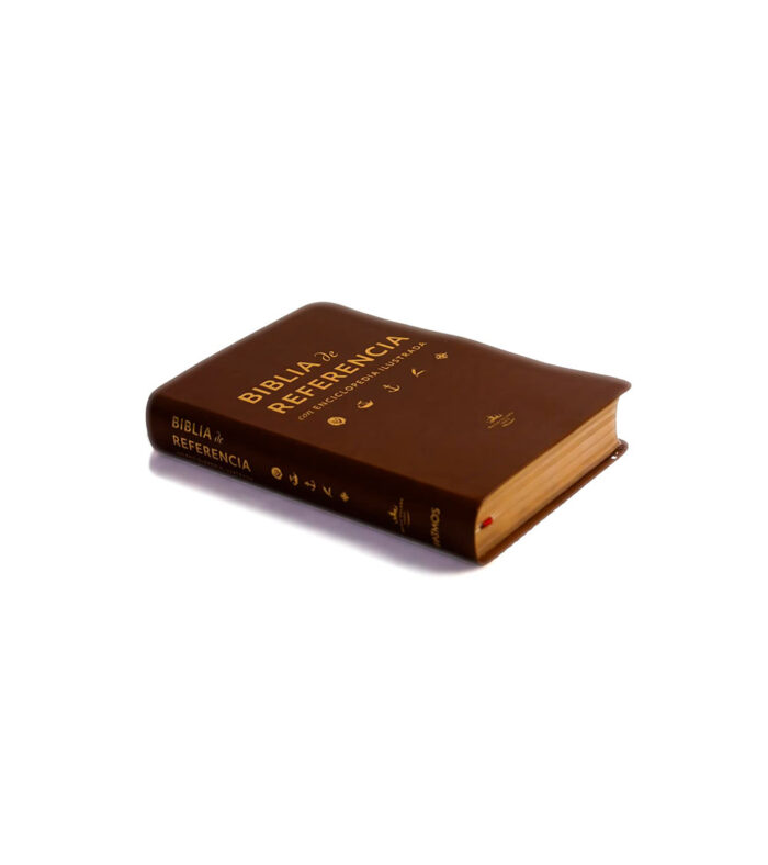 Biblia De Referencia Con Enciclopedia Ilustrada RVR 1960 - Imitacion Marron - Image 2