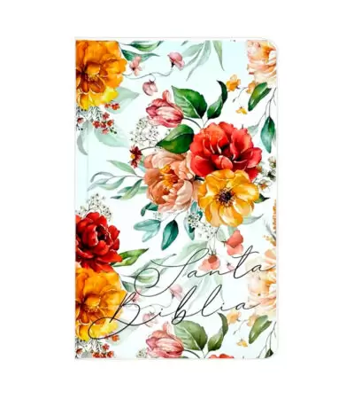 Biblia Letra Grande Tamaño Manual – RVR 1960 Tapa Dura Flores