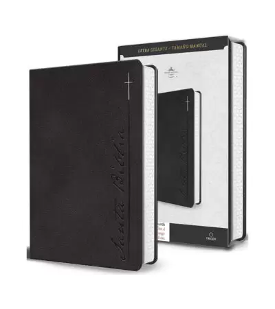Biblia RVR 1960 Letra Gigante Tamaño Manual – Imitacion Piel Gris