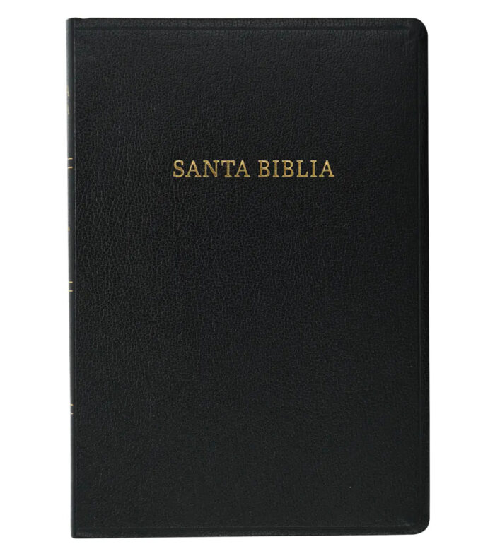 Nueva Biblia Letra Super Gigante Con Referencia RVR 1960 - Piel Imitacion Negro