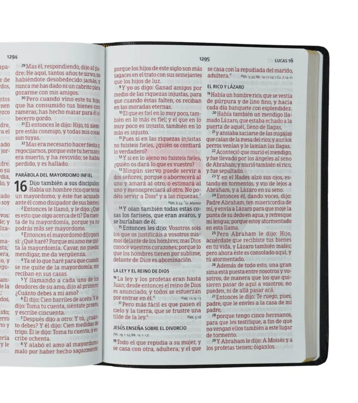 Nueva Biblia Letra Super Gigante Con Referencia RVR 1960 - Piel Imitacion Negro - Image 4