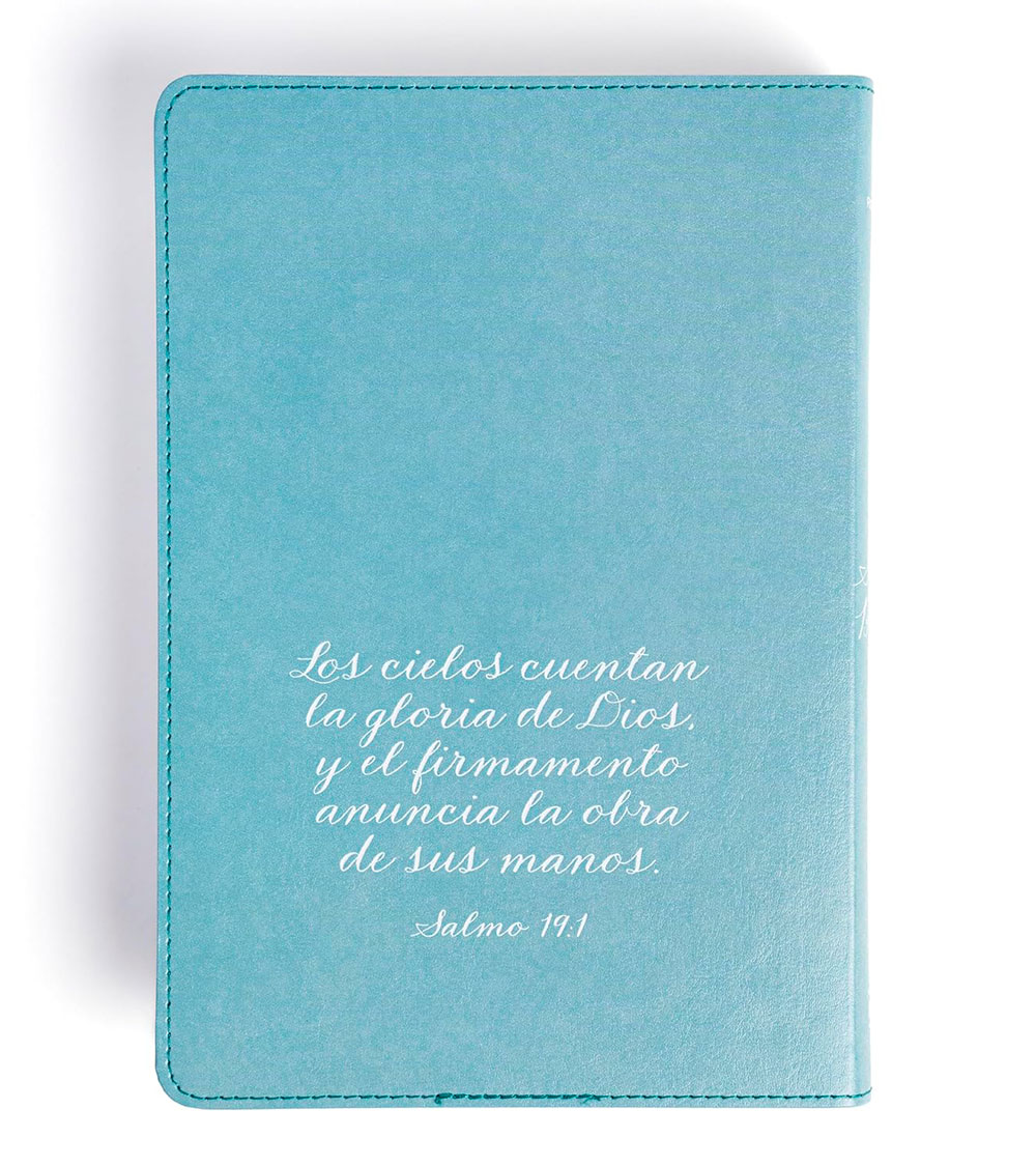 Biblia Letra Grande RVR 1960 Tamaño Manual Edicion Especial – Imitacion Aqua Flores - Image 2