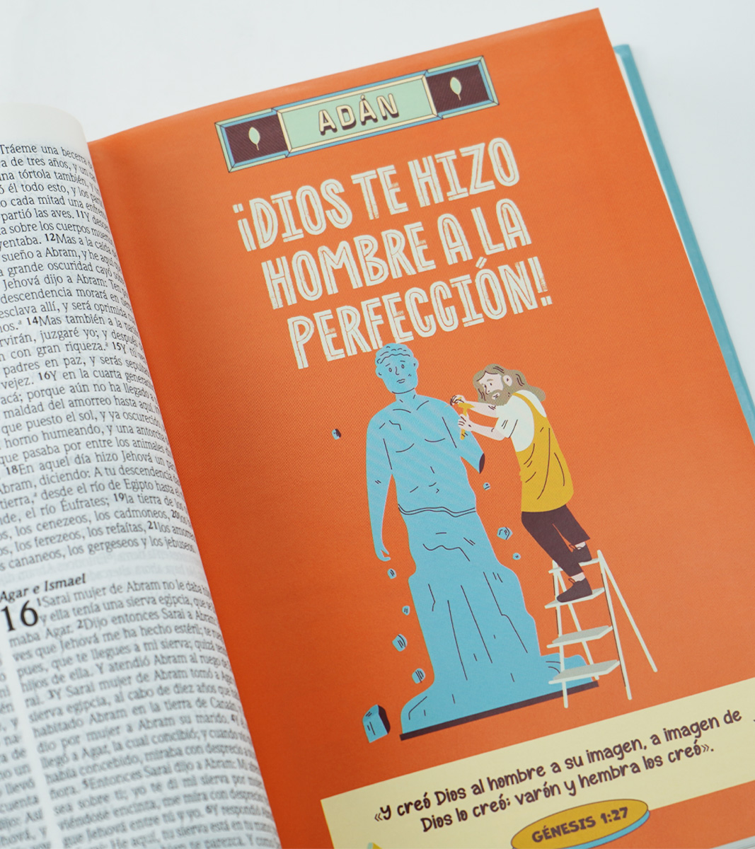 Biblia de Promesas RVR-1960 Para Niños – Tapa dura Celeste - Image 3