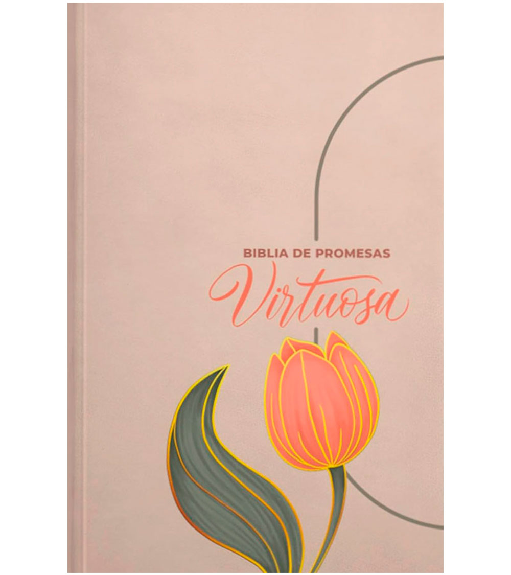 Biblia de Promesas Virtuosa Letra Gigante RVR 1960 – Imitacion Piel Crema