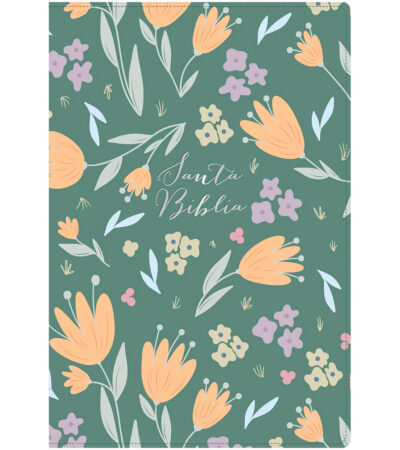Biblia Letra Grande RVR 1960 Tamaño Manual Edicion Especial – Imitacion Floral Verde