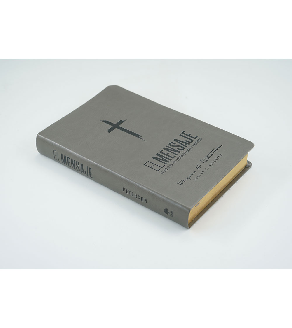 Biblia El Mensaje - Imitacion Piel Gris - Image 2
