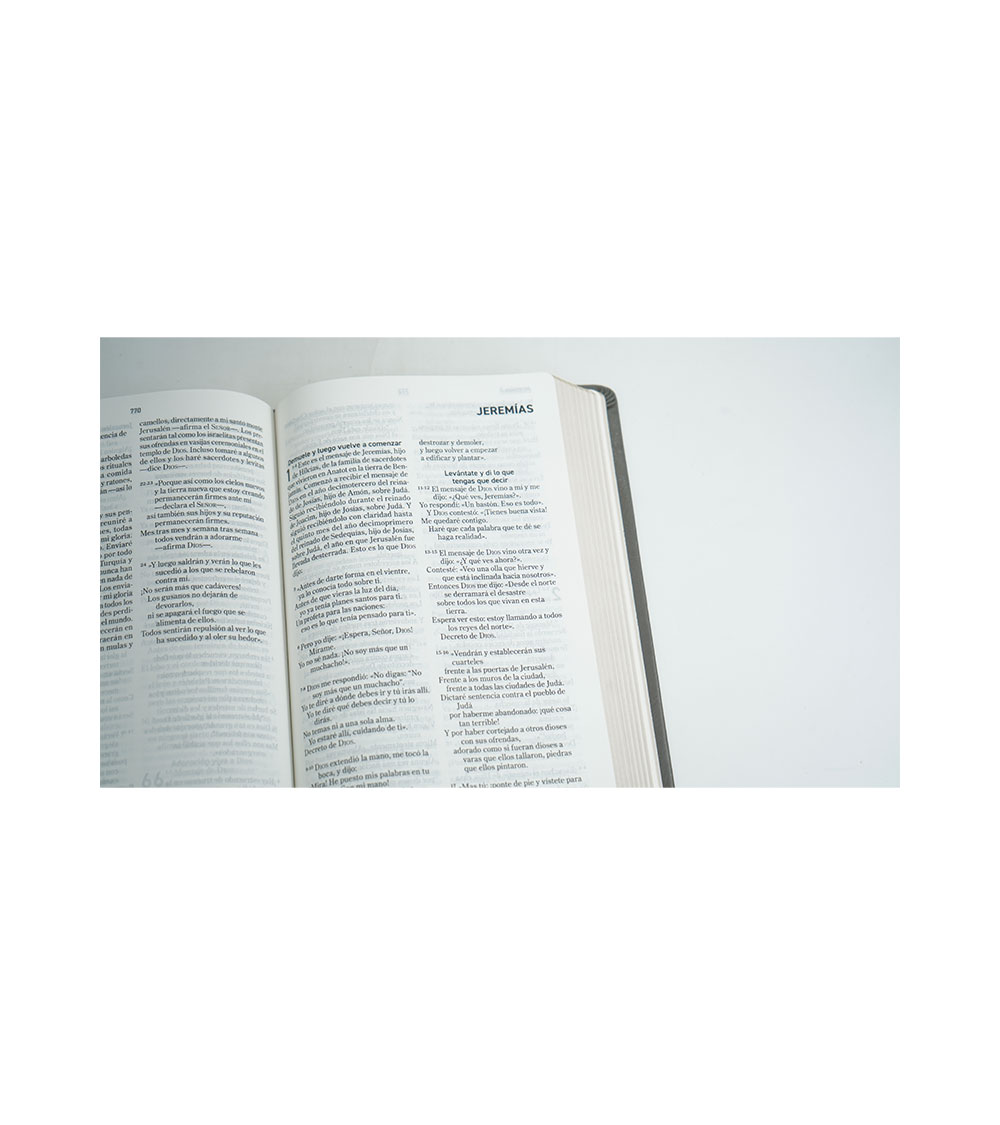Biblia El Mensaje - Imitacion Piel Gris - Image 3