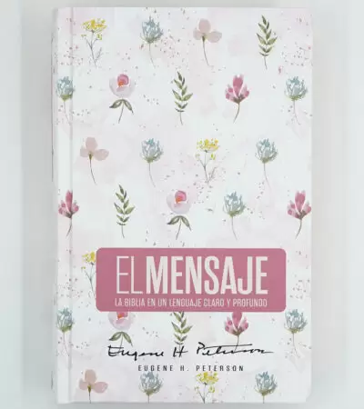 Biblia El Mensaje - Tapa Dura Rosa Floral
