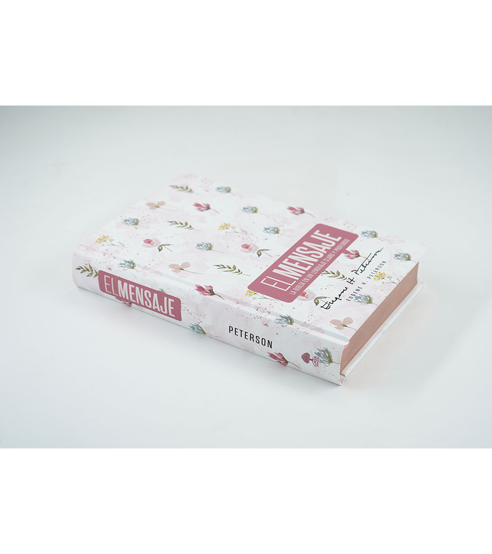Biblia El Mensaje - Tapa Dura Rosa Floral - Image 2