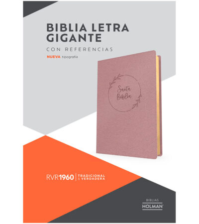 Biblia Letra Gigante Con Referencias 1960 – Imitacion Rosa Perla