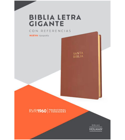 Biblia Letra Gigante Con Referencias 1960 – Imitacion Cafe Madera