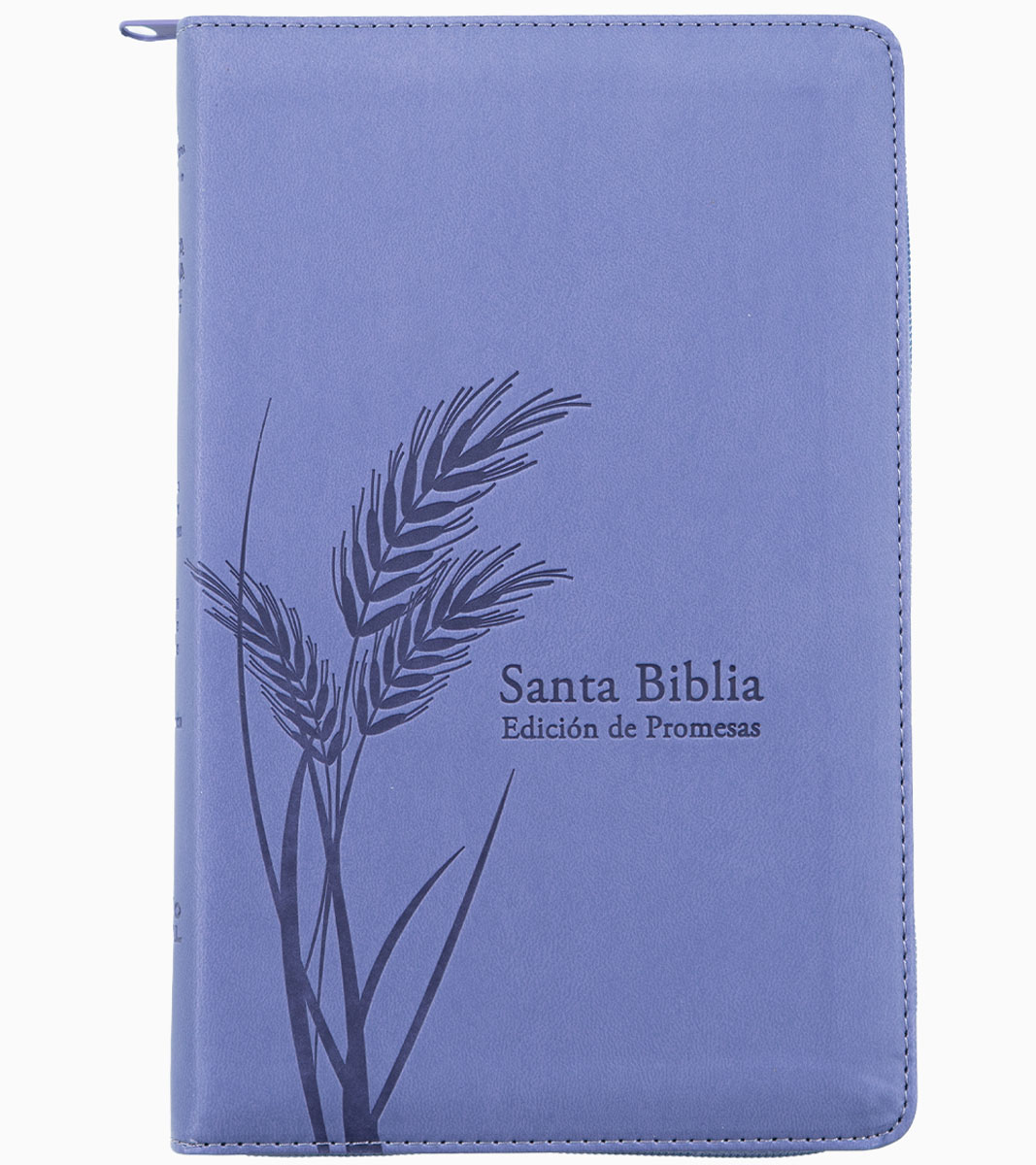 Santa Biblia de Promesas Tamaño Manual RVR 1960 – Letra Grande – Con Cierre e Indice – Imitacion Piel Lavanda