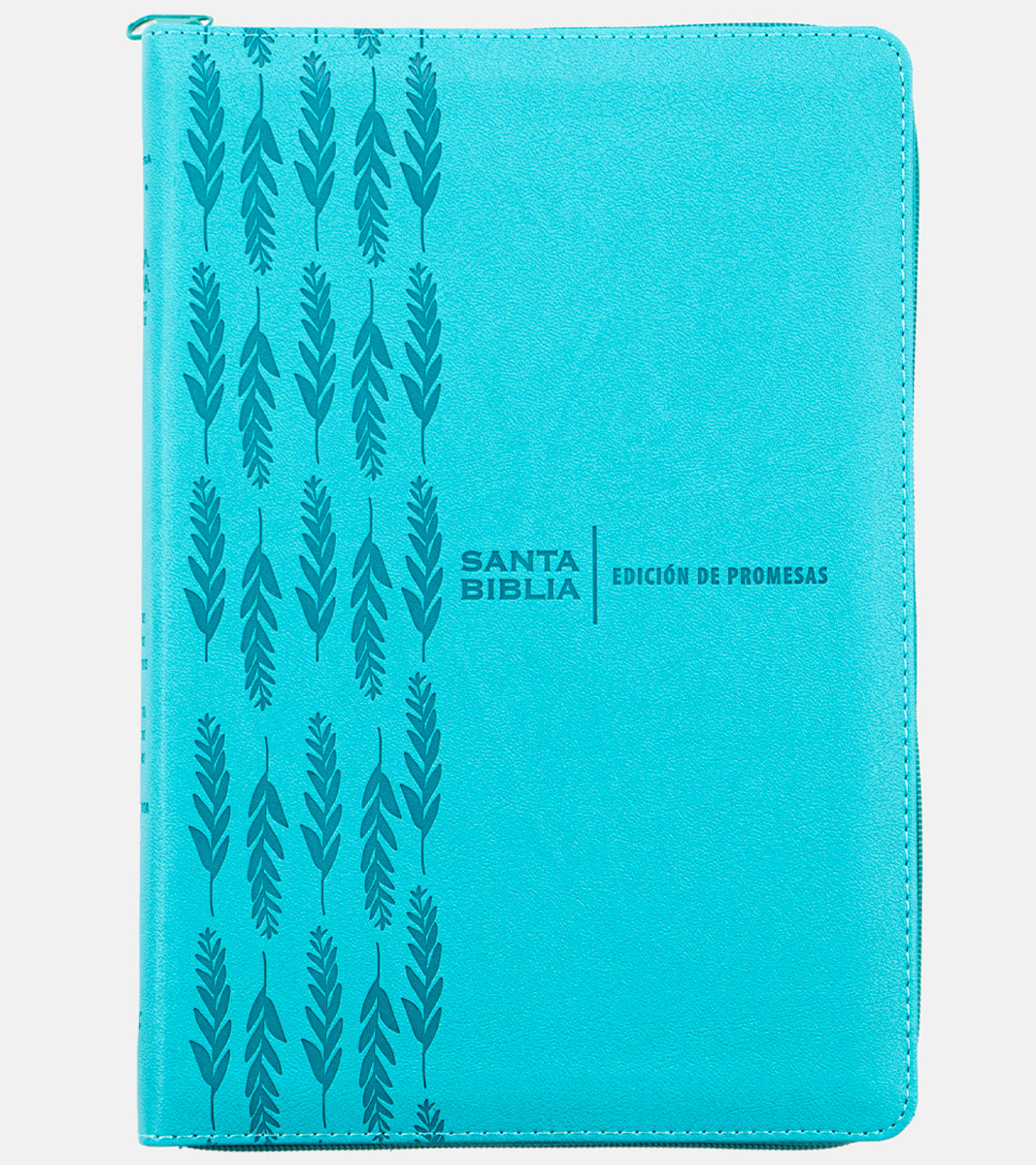 Santa Biblia de Promesas RVR 1960 – Letra Gigante – Con Cierre e Indice – Imitacion Piel Turquesa