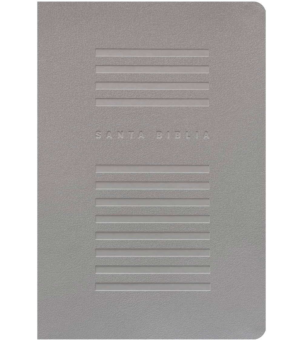 Santa Biblia Valor Premium Letra Grande Ultrafina NTV - Imitacion Gris