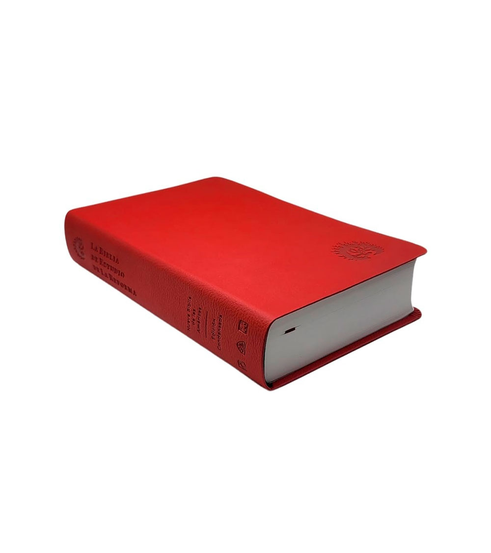 Biblia de Estudio de la Reforma Edicion Condensada NBLA - Imitacion Rojo - Image 2