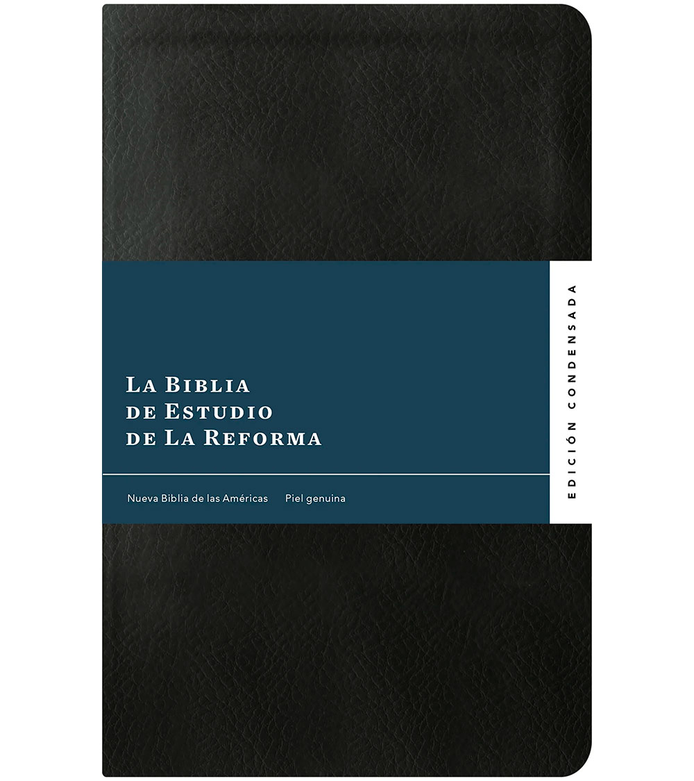 Biblia de Estudio de la Reforma Edicion Condensada NBLA - Piel Genuina Negro