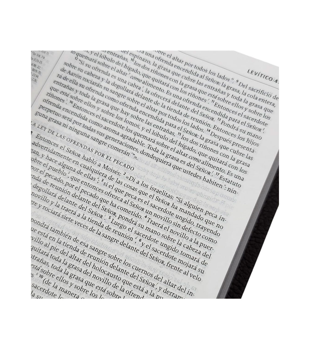 Biblia de Estudio de la Reforma Edicion Condensada NBLA - Piel Genuina Cafe Oscuro - Image 3