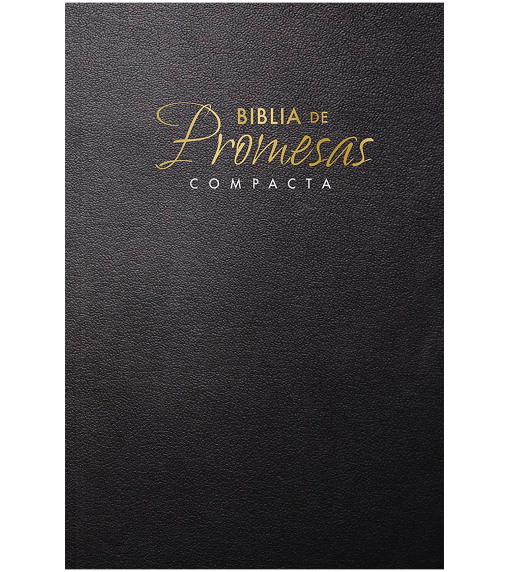 Biblia de Promesas Compacta RVR 1960 - Tapa Rustica Negro