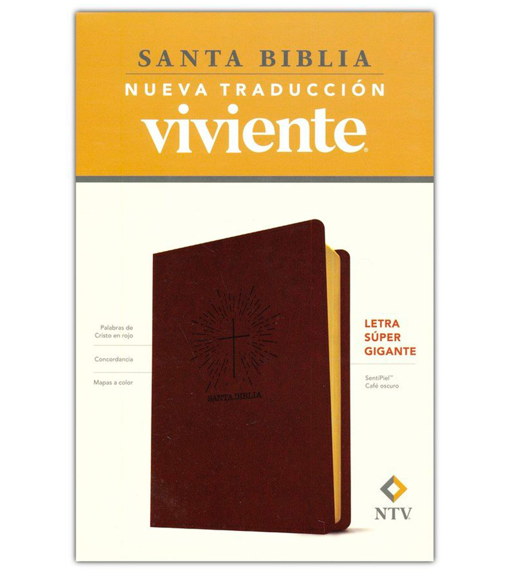Biblia NTV Letra Super Gigante – Imitacion Piel Cafe
