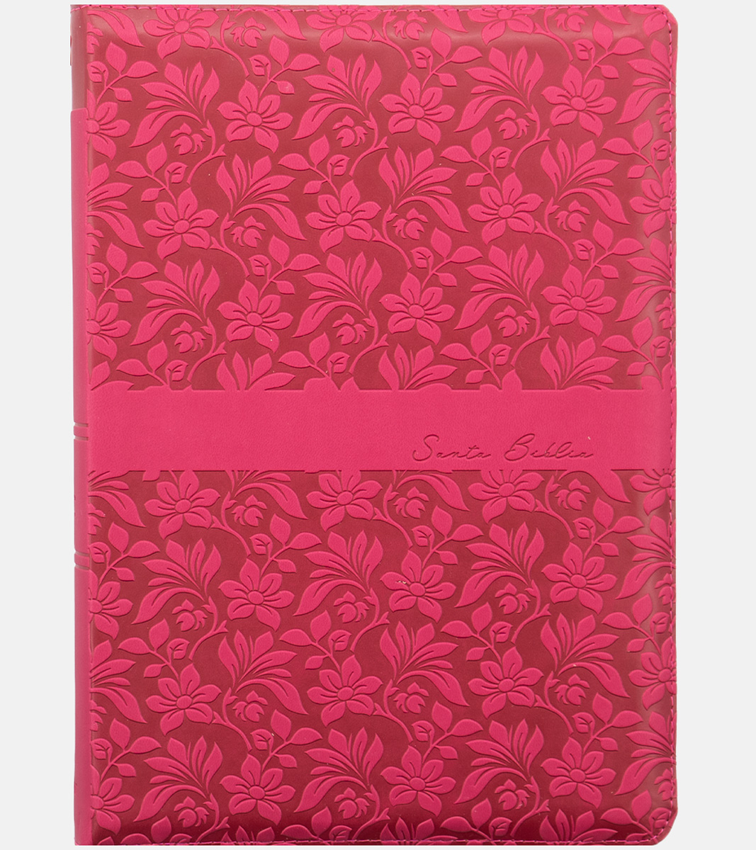 Biblia Letra Super Gigante - RV1960 Imitacion Piel Fucsia Con Cierre e Indice