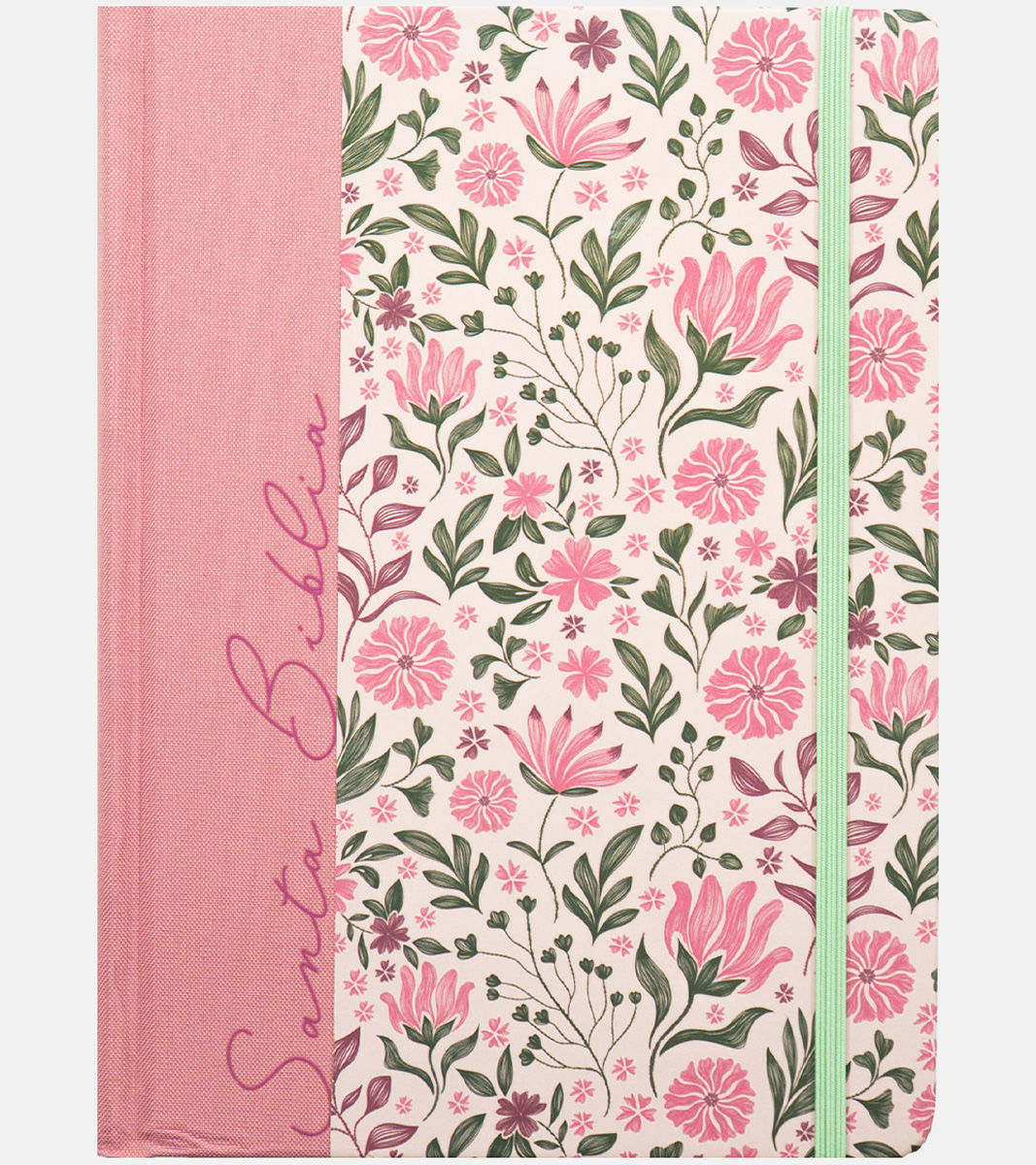 Biblia de Apuntes RVR 1960 - Tapa Dura Edicion Flores Rosa