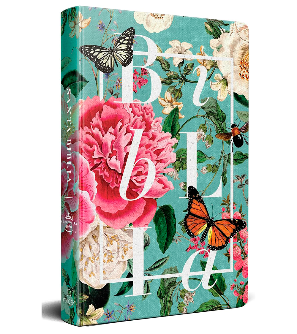Biblia Letra Grande Tamaño Manual – RVR 1960 Tapa Dura Jardin De Flores
