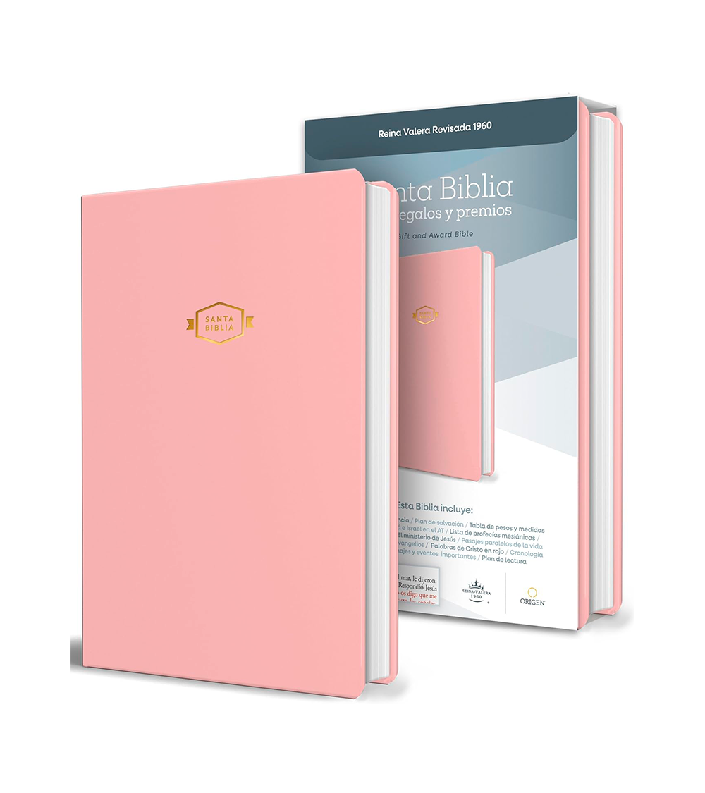 Santa Biblia RV1960 Para Regalos y Premios – Imitacion Piel Rosa