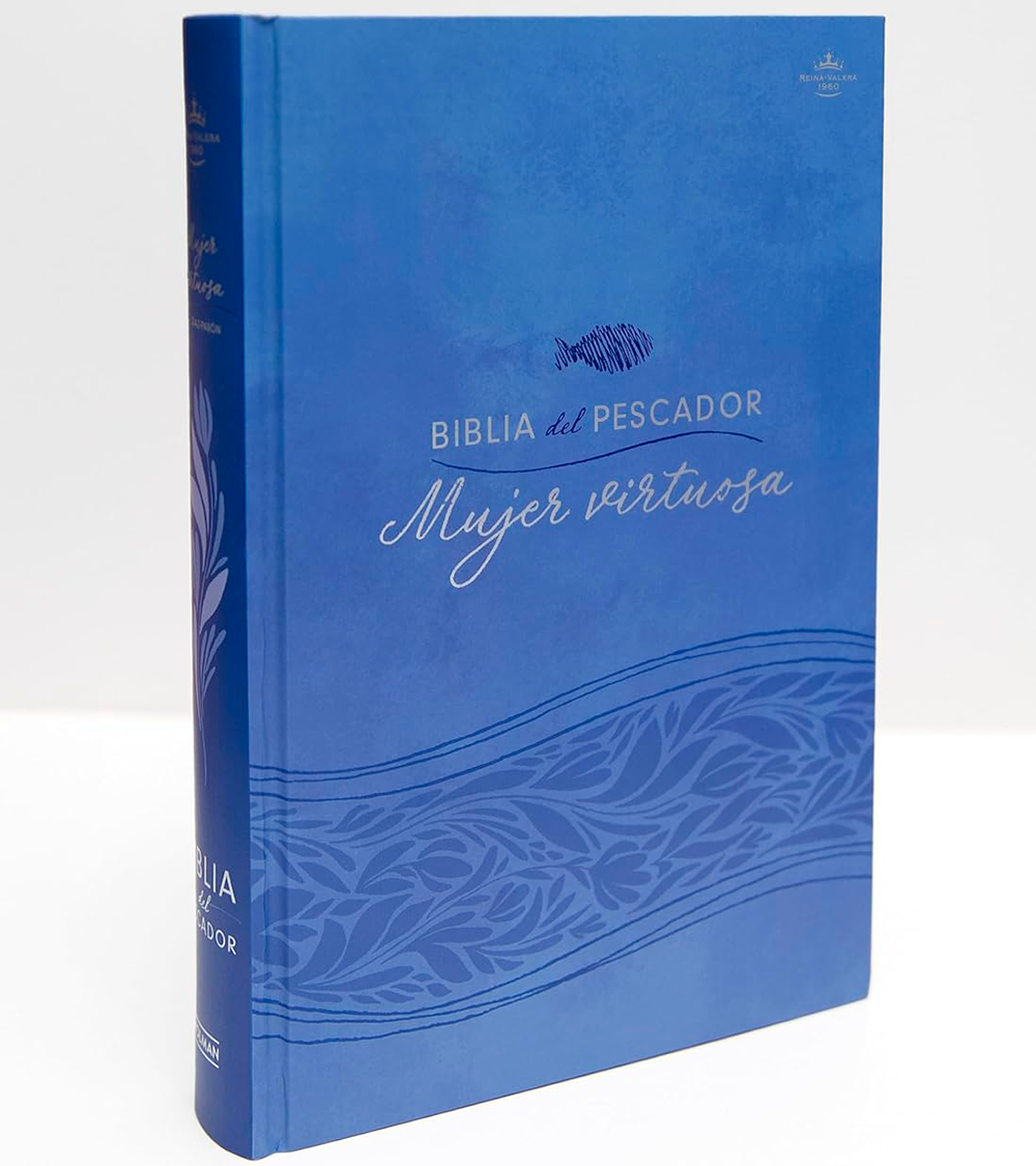 Biblia del Pescador Mujer Virtuosa – RV 1960 – Tapa Dura Morado - Image 2