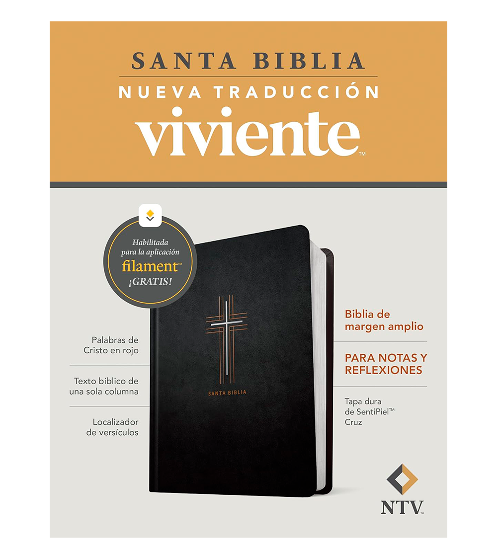 Santa Biblia De Apuntes NTV – Tapa Dura Negro Cruz - Filament - Image 3