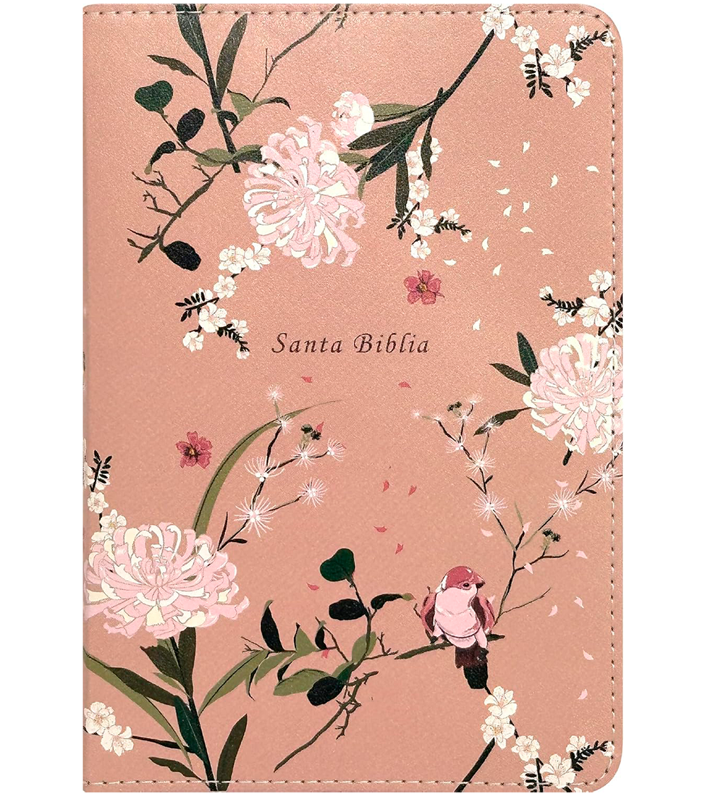 Santa Biblia NTV Compacta Con Cierre – Imitacion Piel Jardin Floral - Filament