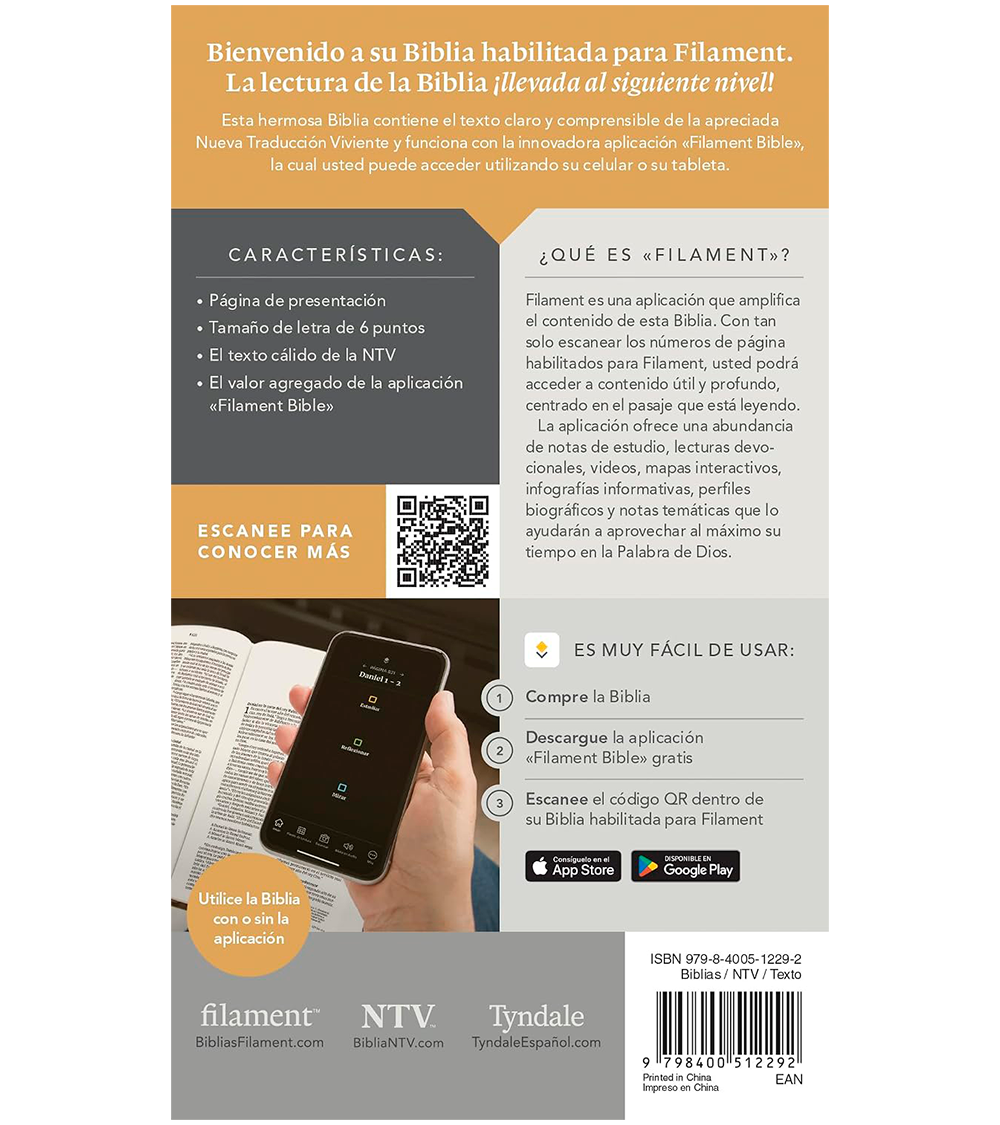 Santa Biblia NTV Compacta Con Cierre – Imitacion Piel Negro – Filament - Image 4