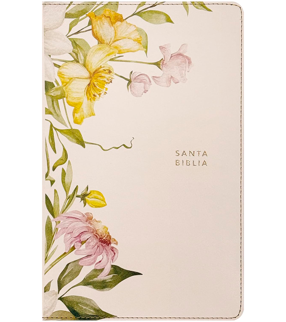 Santa Biblia Ultrafina NTV – Imitacion Piel Jardin Blanco