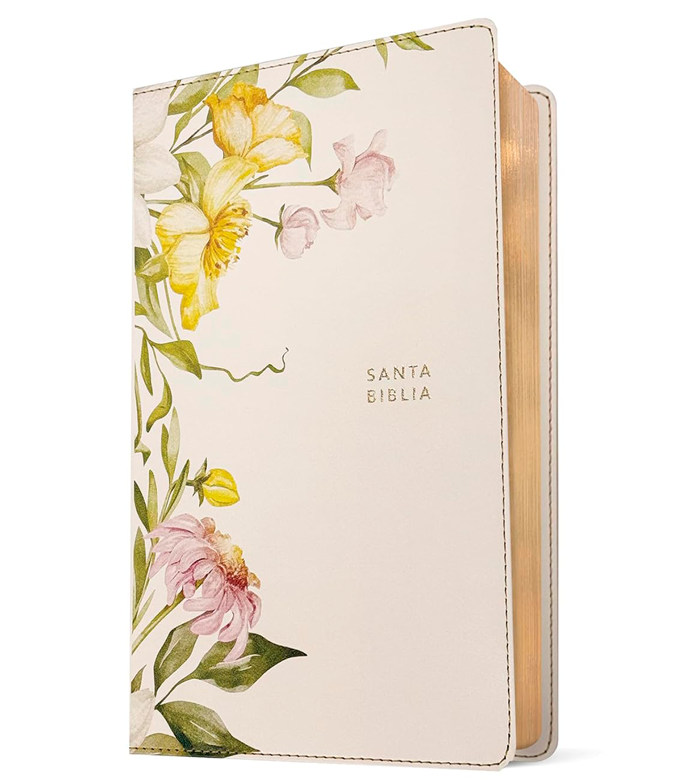 Santa Biblia Ultrafina NTV – Imitacion Piel Jardin Blanco - Image 2