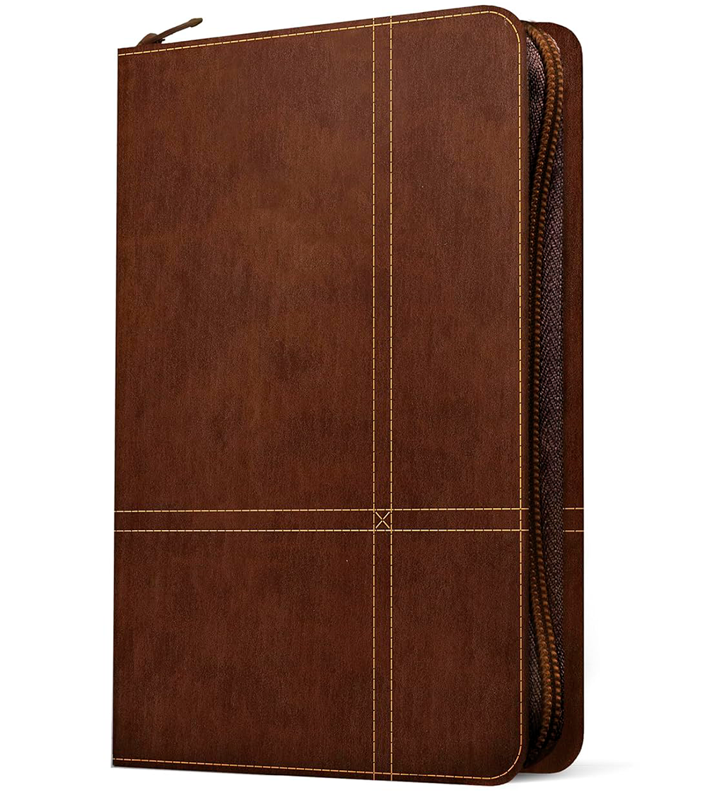 Santa Biblia Ultrafina NTV con Cierre – Simil Piel Marron Rustico - Filament - Image 2
