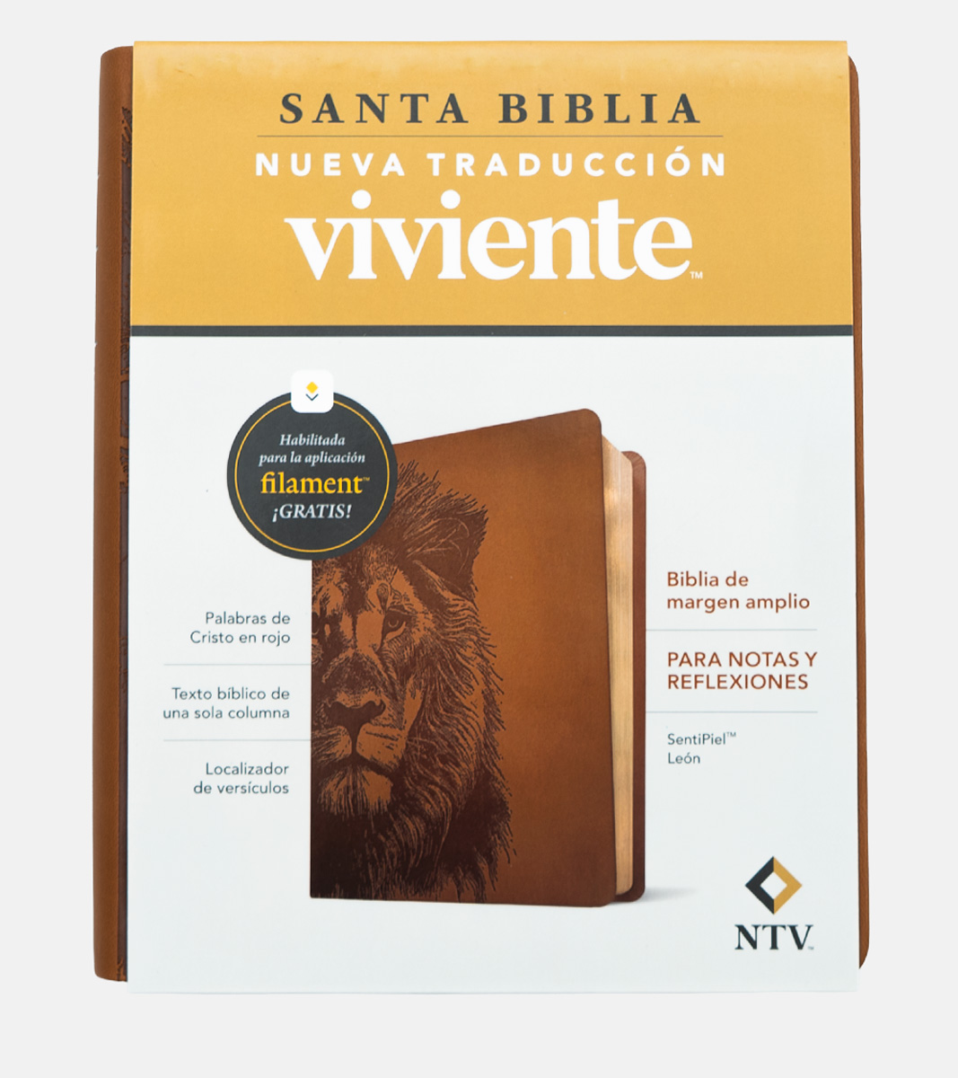 Santa Biblia De Apuntes NTV - Imitacion Marron Leon - Filament