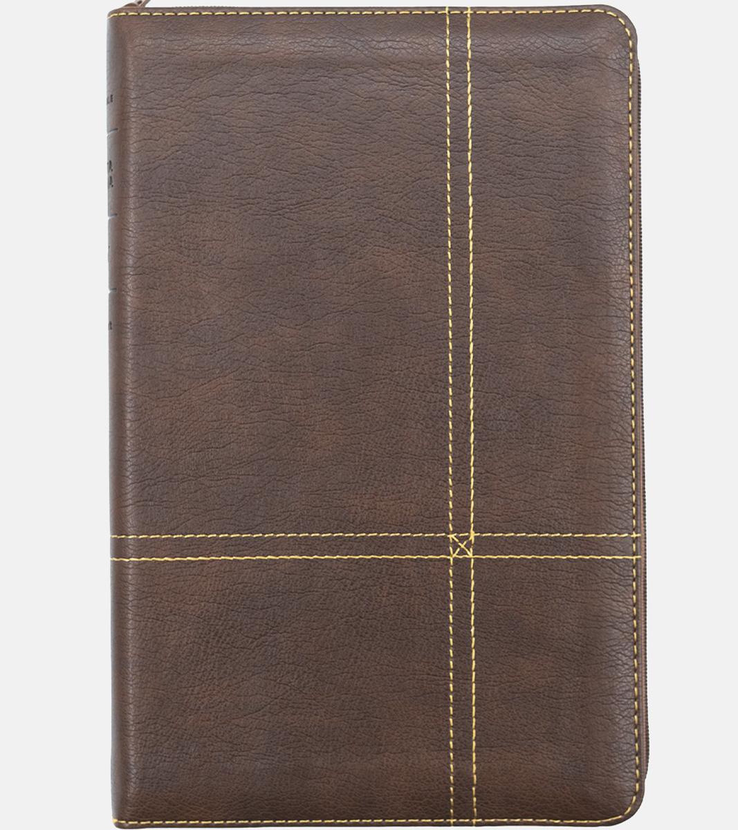 Santa Biblia Ultrafina NTV con Cierre – Simil Piel Marron Rustico - Filament