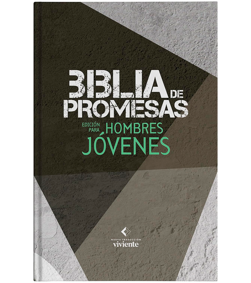 Biblia De Promesas Edicion Para Hombres Jovenes NTV - Tapa Dura Gris