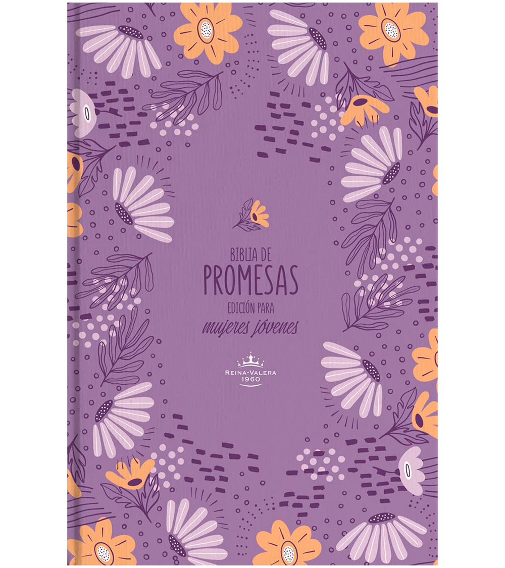 Biblia De Promesas Edicion Para Mujeres Jovenes RVR 1960 – Tapa Dura Flores Violeta